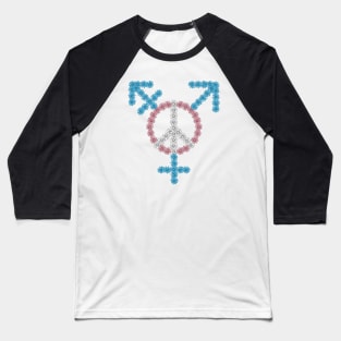 Flowery Trans Symbol Baseball T-Shirt